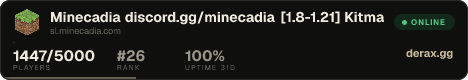 Minecadia discord.gg/minecadia [1.8-1.21] ◆ Kitmap and Factions Now open! ◆