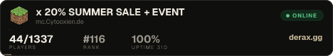 ᴄʏᴛᴏᴏxɪᴇɴ ɴᴇᴛᴡᴏʀᴋ 20% SUMMER SALE + EVENT