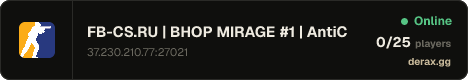 ➥███ FB-CS.RU | BHOP MIRAGE #1 | AntiCheat