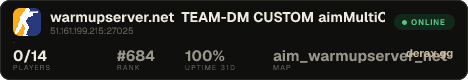 ★warmupserver.net★ TEAM-DM CUSTOM ★aimMultiCfg★