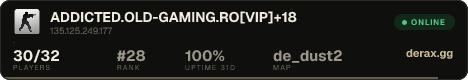 ADDICTED.OLD-GAMING.RO[VIP]+18