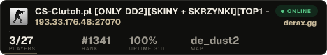 CS-Clutch.pl [ONLY DD2][SKINY + SKRZYNKI][TOP1 - 200PLN][RANGI CS:GO][MISJE][FREE VIP 22-6][LECZENIE/WSKRZESZANIE]