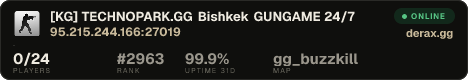 [KG] TECHNOPARK.GG • Bishkek • GUNGAME 24/7