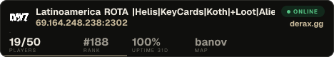 Latinoamerica ROTA |Helis|KeyCards|Koth|+Loot|Aliens|