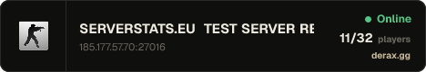 SERVERSTATS.EU TEST SERVER RESPAWN