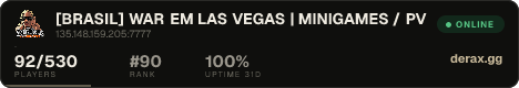[BRASIL] WAR EM LAS VEGAS | MINIGAMES / PVP |