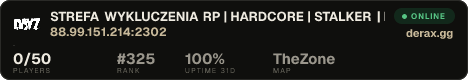STREFA WYKLUCZENIA RP | HARDCORE | STALKER | PL |