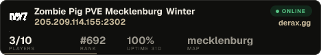 Zombie Pig PVE Mecklenburg Winter