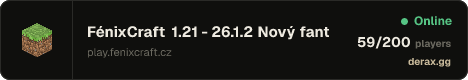 FénixCraft » 1.21 - 26.1.2 Nový fantasy Magic Survival SPUŠTĚN!!