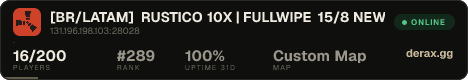 [BR/LATAM] RUSTICO 10X | FULLWIPE 15/8 NEW UPDATE!