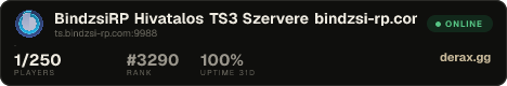 BindzsiRP Hivatalos TS3 Szervere bindzsi-rp.com