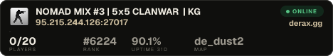 NOMAD MIX #3 | 5x5 CLANWAR | KG