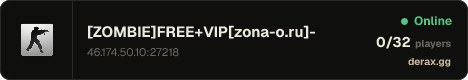 [ZOMBIE]FREE+VIP[zona-o.ru]-Зона Отчуждения