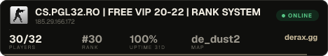 CS.PGL32.RO | FREE VIP 20-22 | RANK SYSTEM