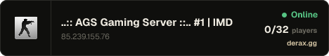 彡 ..:: AGS Gaming Server ::.. #1 | IMD