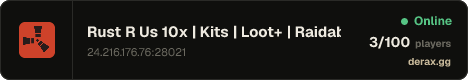Rust R Us 10x | Kits | Loot+ | Raidable bases | Skill Tree