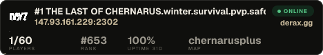 #1 THE LAST OF CHERNARUS.winter.survival.pvp.safezone.