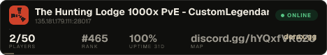 The Hunting Lodge 1000x PvE - CustomLegendaryWeapons