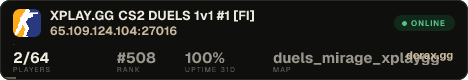 XPLAY.GG • CS2 DUELS 1v1 #1 • [FI]