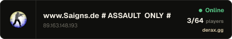 www.Saigns.de # ASSAULT ONLY # Ranking, LowPing