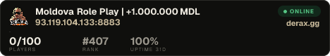 Moldova Role Play | +1.000.000 MDL