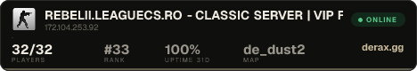 REBELII.LEAGUECS.RO - CLASSIC SERVER | VIP FREE