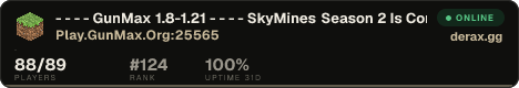︻╦╤─ - - - - GunMax 1.8-1.21 - - - - ─╤╦︻ SkyMines Season 2 Is Coming...