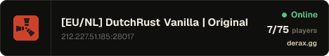 [EU/NL] DutchRust Vanilla | Original