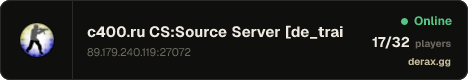 c400.ru CS:Source Server [de_train only]