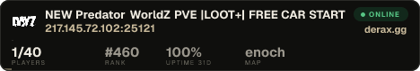 NEW Predator WorldZ PVE |LOOT+| FREE CAR START |TRADER|EZFAST