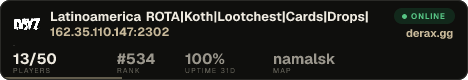 Latinoamerica ROTA|Koth|Lootchest|Cards|Drops|