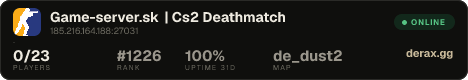 Game-server.sk | Cs2 Deathmatch