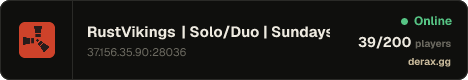 RustVikings | Solo/Duo | Sundays | FULLWIPE 09/08 17:00CEST