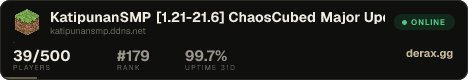 KatipunanSMP [1.21-21.6] ChaosCubed Major Update