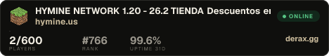 HYMINE NETWORK 1.20 - 26.2 ¡Es tiempo de jugar!