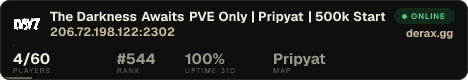 The Darkness Awaits PVE Only | Pripyat | 500k Start