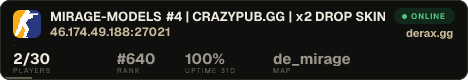 MIRAGE-MODELS #4 | CRAZYPUB.GG | x2 DROP SKINS