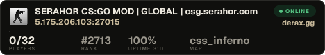 SERAHOR CS:GO MOD | GLOBAL | csg.serahor.com