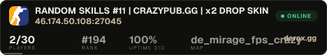 RANDOM SKILLS #11 | CRAZYPUB.GG | x2 DROP SKINS