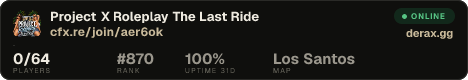 Project X Roleplay The Last Ride