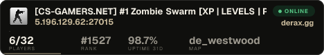 [CS-GAMERS.NET] #1 Zombie Swarm [XP | LEVELS | POWERS]