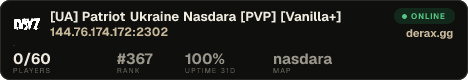 [UA] Patriot Ukraine Nasdara [PVP] [Vanilla+]