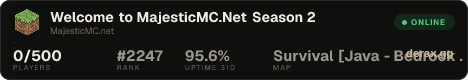 Welcome to MajesticMC.Net Season 2