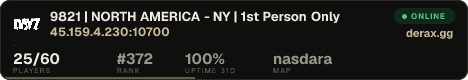9821 | NORTH AMERICA - NY | 1st Person Only