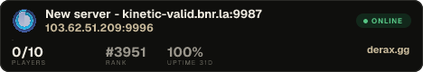 New server - kinetic-valid.bnr.la:9987