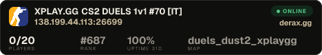 XPLAY.GG • CS2 DUELS 1v1 #70 • [IT]