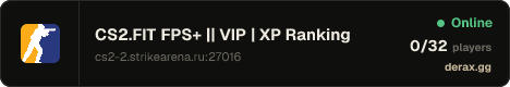 CS2.FIT » FPS+ || VIP | XP Ranking
