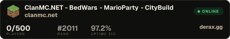 ClanMC.NET - BedWars - MarioParty - CityBuild