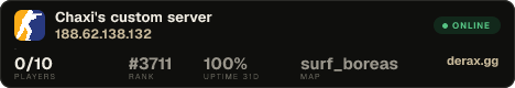 Chaxi's custom server