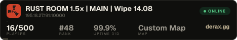 RUST ROOM 1.5x | MAIN | Wipe 14.08